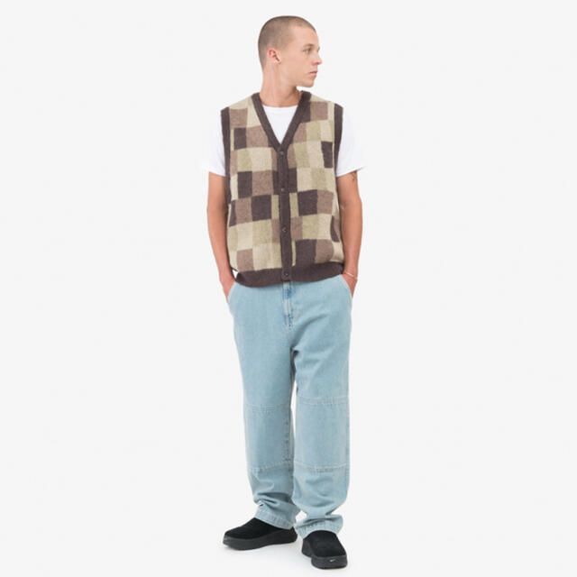 WOBBLY CHECK SWEATER VEST