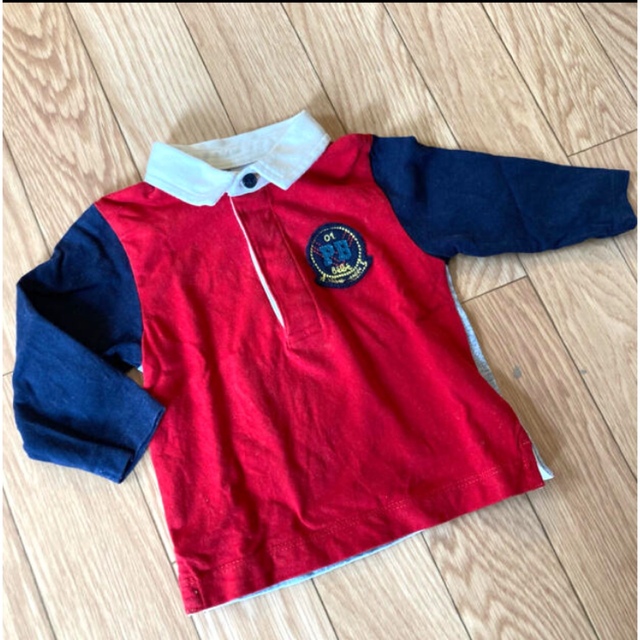 PETIT BATEAU(プチバトー)のプチバトー　ポロシャツ　美品2枚セット　67cm 6m 長袖　トップス   70 キッズ/ベビー/マタニティのベビー服(~85cm)(シャツ/カットソー)の商品写真