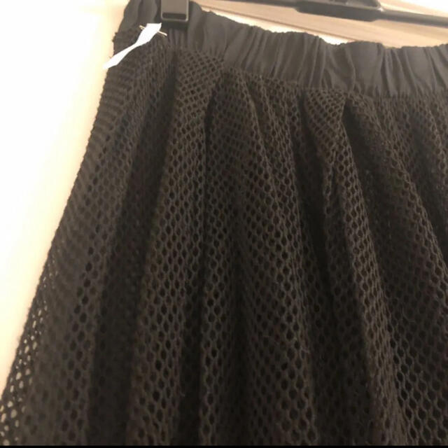 DIESEL(ディーゼル)のイタリアインポート メッシュスカート ブラック 黒 レディースのスカート(ひざ丈スカート)の商品写真