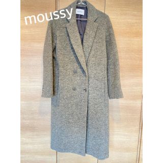 マウジー(moussy)のmoussy☆チェスターコート ロングコート グレー(チェスターコート)