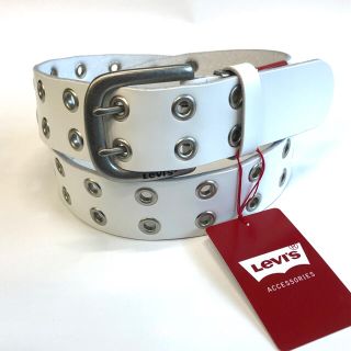 リーバイス(Levi's)のLevi's リーバイス ダブルピン　ホワイト(ベルト)