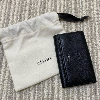 セリーヌ(celine)のCELINE セリーヌ　旧ロゴ　ブラック　キーケース(キーケース)