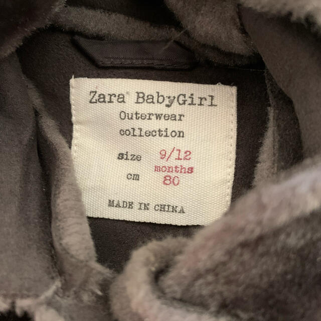 ZARA KIDS(ザラキッズ)のエコファーコート キッズ/ベビー/マタニティのベビー服(~85cm)(ジャケット/コート)の商品写真