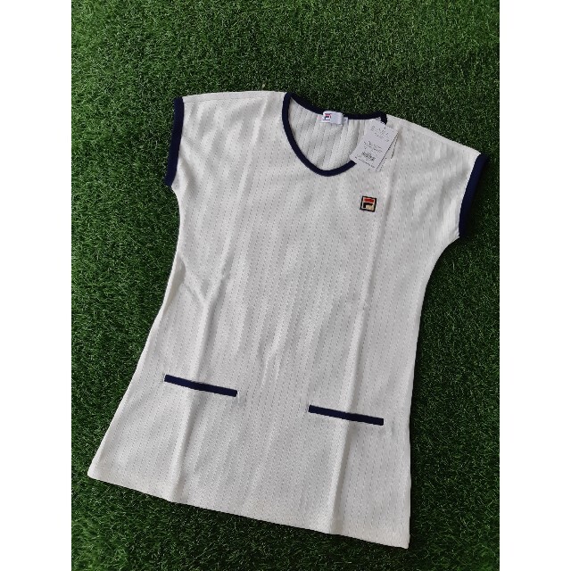 FILA(フィラ)のフィラゲームシャツ チュニック VL2322 ホワイト　M スポーツ/アウトドアのテニス(ウェア)の商品写真