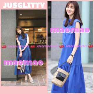 ジャスグリッティー(JUSGLITTY)の新品・未使用 JUSGLITTY セーラーカラーワンピース(ロングワンピース/マキシワンピース)