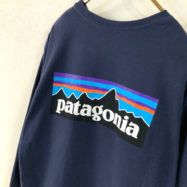 【美品】patagonia  パタゴニア  ビッグロゴ ロングスリーブ 4