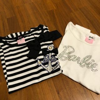 バービー(Barbie)のBarbie  カットソー　2点セット　130(Tシャツ/カットソー)