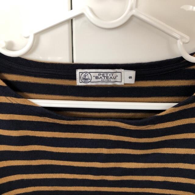 PETIT BATEAU(プチバトー)のPETIT BATEAU プチバトー レディース ボーダートップス レディースのトップス(カットソー(長袖/七分))の商品写真