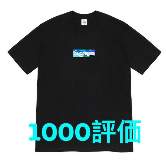 Supreme(シュプリーム)のSupreme Emilio Pucci Box Logo Tee 黒青M メンズのトップス(Tシャツ/カットソー(半袖/袖なし))の商品写真