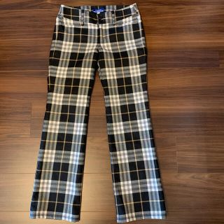 バーバリーブルーレーベル(BURBERRY BLUE LABEL)のバーバリー ブルーレーベル⭐︎チェックパンツ size34(クロップドパンツ)