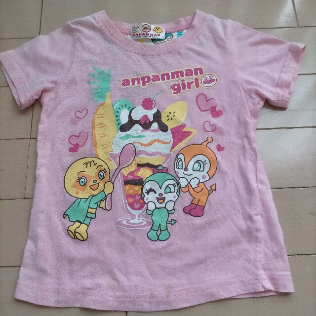 アンパンマン(アンパンマン)のアンパンマン半袖Tシャツ＆ベスト セット キッズ/ベビー/マタニティのキッズ服女の子用(90cm~)(Tシャツ/カットソー)の商品写真