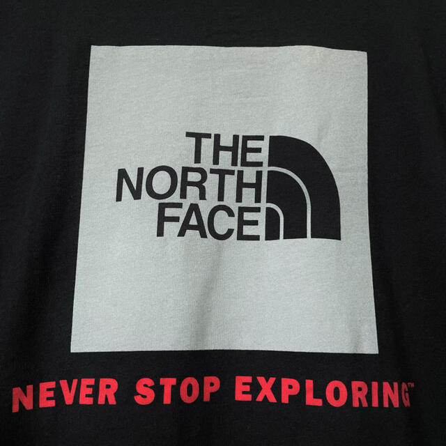 THE NORTH FACE(ザノースフェイス)のレアカラー ☆ 新品 ノースフェイス アームロゴ ロンT 黒 3XL 4L メンズのトップス(Tシャツ/カットソー(七分/長袖))の商品写真