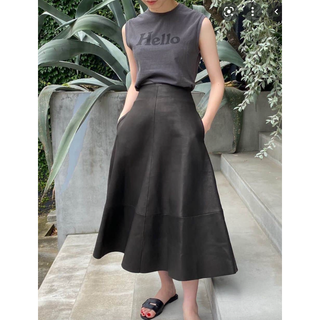 ドゥーズィエムクラス(DEUXIEME CLASSE)の美品！マディソンブルーHELLO NOSLEEVE TEE　01(Tシャツ(半袖/袖なし))