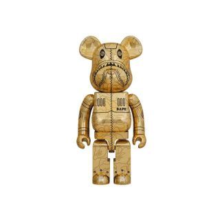 メディコムトイ(MEDICOM TOY)のBE@RBRICK SORAYAMA BAPE SHARK 1000% GOLD(その他)