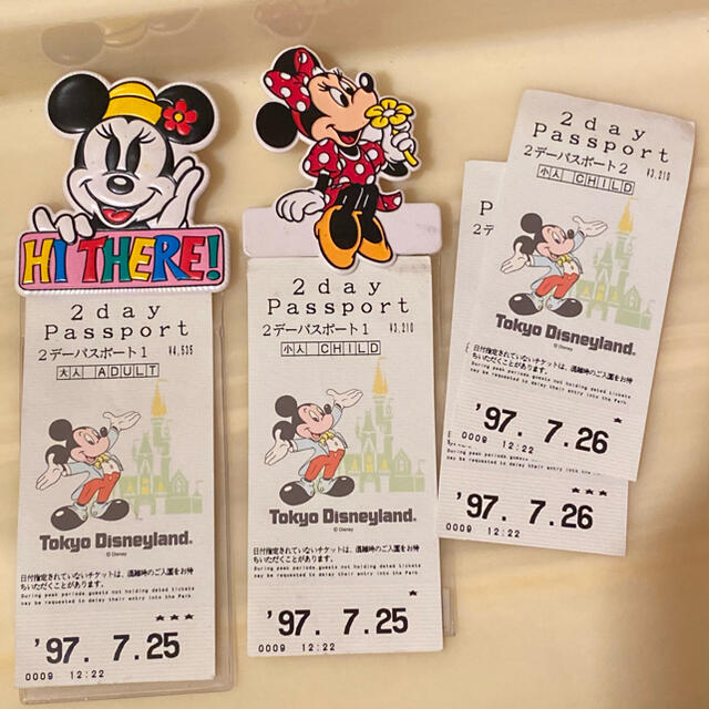 Disney(ディズニー)の1997年 東京ディズニーランド TDL 非売品　パスポートケース エンタメ/ホビーのコレクション(その他)の商品写真