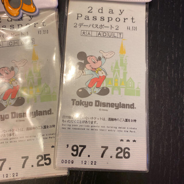 Disney(ディズニー)の1997年 東京ディズニーランド TDL 非売品　パスポートケース エンタメ/ホビーのコレクション(その他)の商品写真