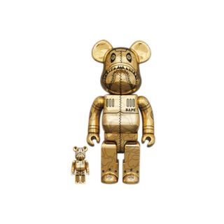 メディコムトイ(MEDICOM TOY)のBE@RBRICK SORAYAMA BAPE SHARK 400% GOLD(その他)