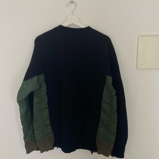 sacai(サカイ)のsacai Sponge Sweat x MA-1 Pullover スウェット メンズのトップス(スウェット)の商品写真