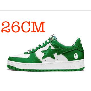 アベイシングエイプ(A BATHING APE)の26㎝　A BATHING APE BAPE STA グリーン(スニーカー)