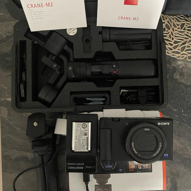 人気商品】 SONY - sony vlogcam zv-1 ZHIYUN-Crane-M2 ジンバル付き