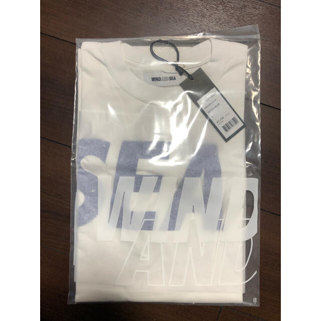 WIND AND SEA ロゴTシャツ 白青 Lサイズ WHITE×BLUE WIND AND SEA ロゴTシャツ 白青 Lサイズ WHITE×BLUE