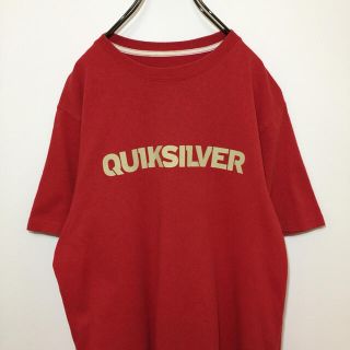 クイックシルバー(QUIKSILVER)のQUIKSILVER クイックシルバー 半袖 Tシャツ ビッグプリントロゴ 古着(Tシャツ/カットソー(半袖/袖なし))