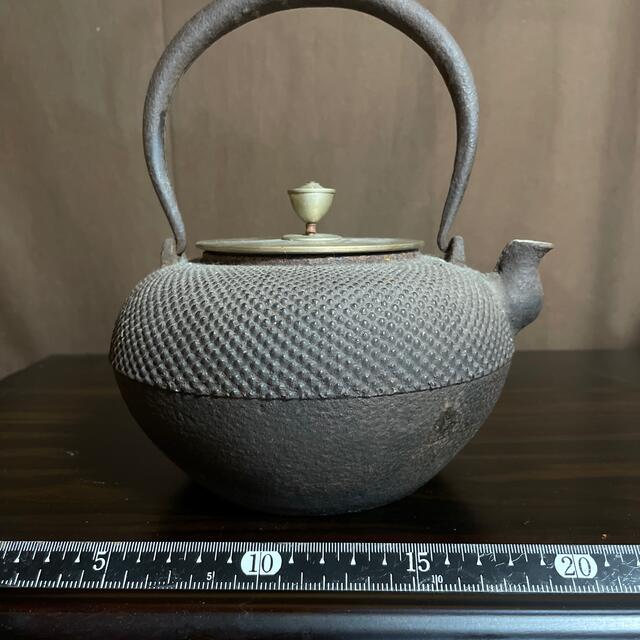 鉄瓶　龍文堂造　あられ　煎茶道具　骨董品 7