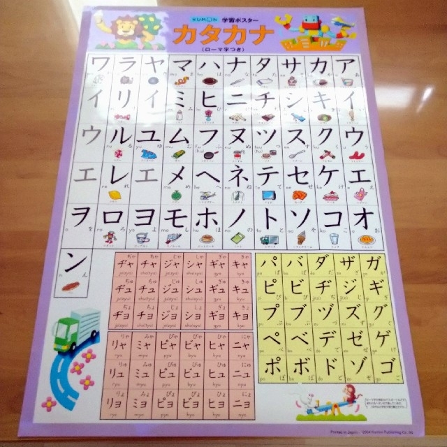 KUMON 学習ポスター　アルファベット　カタカナ エンタメ/ホビーの本(絵本/児童書)の商品写真