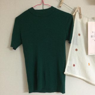 マウジー(moussy)のmoussy グリーンニット(ニット/セーター)