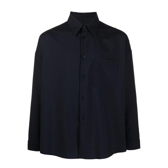 MARNI 20ss トロピカルウールシャツ ネイビー 44 - シャツ