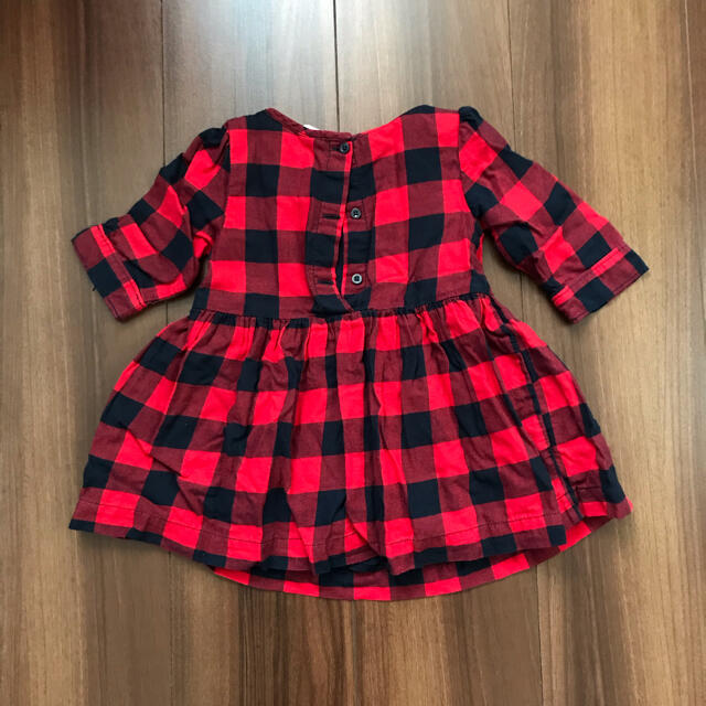 babyGAP(ベビーギャップ)の【専用】baby GAP チェックワンピース 80 キッズ/ベビー/マタニティのベビー服(~85cm)(ワンピース)の商品写真