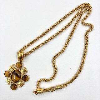 シャネル(CHANEL)の超希少！！CHANELヴィンテージタイガーアイネックレス(ネックレス)