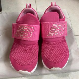 ニューバランス(New Balance)のニューバランス POPRESPN 18cm キッズ　スニーカー　ピンク 女の子(スニーカー)