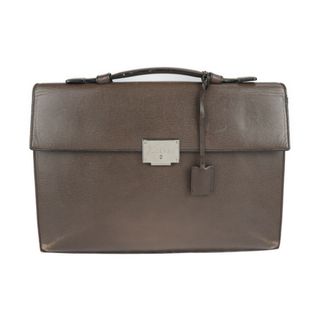 ロエベ(LOEWE)のLOEWE ロエベ  ブリーフケース ビジネスバッグ  レザー   ブラウン シルバー金具  2WAY 書類鞄 ショルダーバッグ 【本物保証】(ビジネスバッグ)