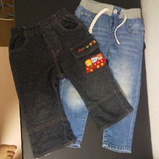 ベビーギャップ(babyGAP)の90cm長ズボン2本セット(パンツ/スパッツ)