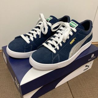 プーマ(PUMA)のPUMA suede vtg 紺銀 billys 29cm US11(スニーカー)