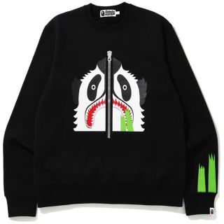 アベイシングエイプ(A BATHING APE)のBAPE PANDA WIDE CREWNECK スエットL(スウェット)