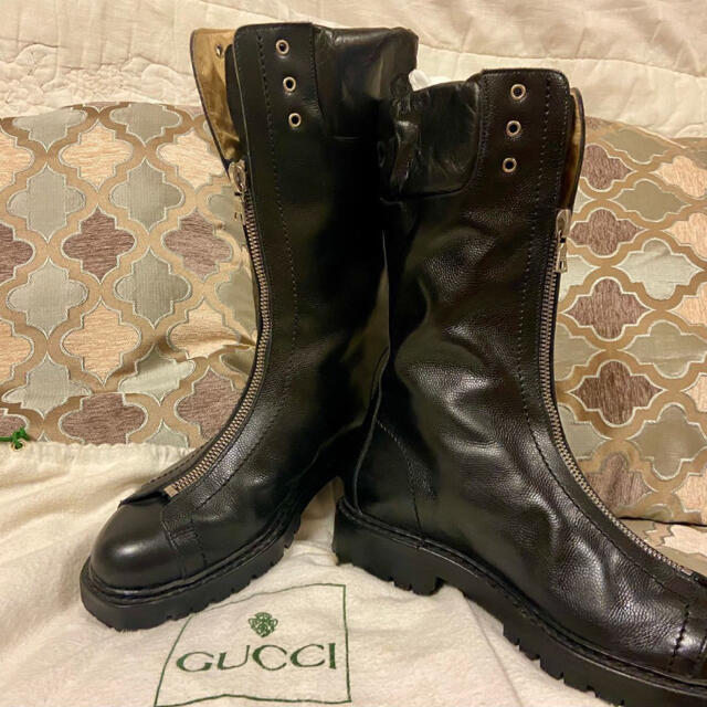 Gucci - 【バカポンポン様専用】GUCCI クールな本革ジップアップブーツ