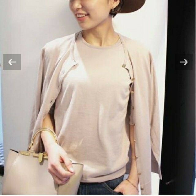 Deuxieme Classe FF grace クルーネックカーディガン-eastgate.mk