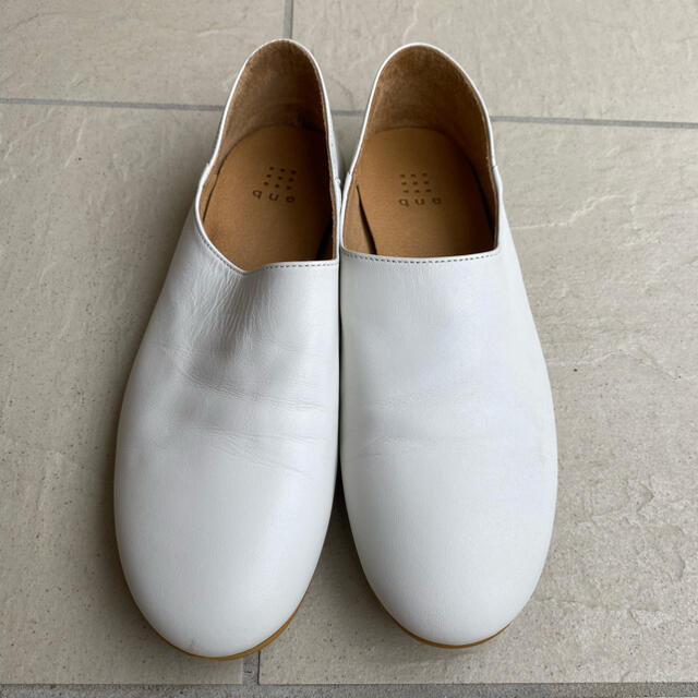 中古】 que shoes plain 白 3broadwaybistro.com