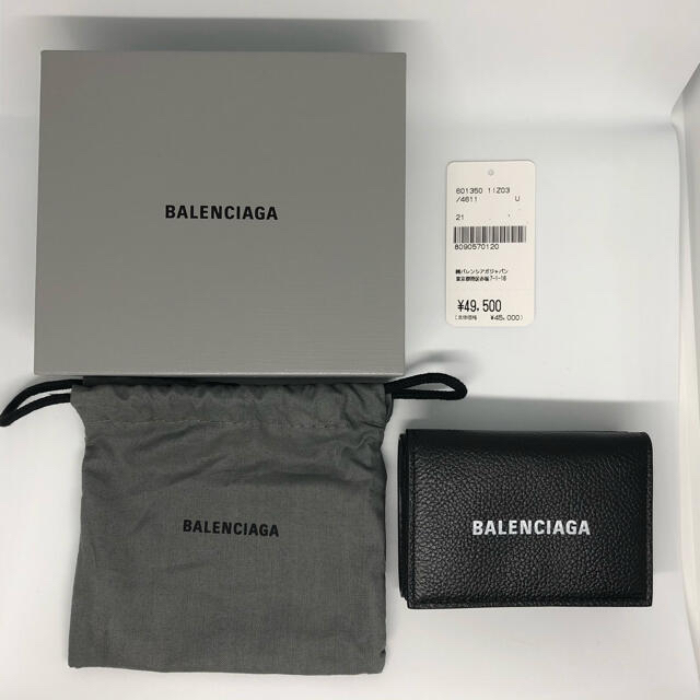 ファッション小物新品★バレンシアガ　BALENCIAGA 三つ折り　財布 ミニウォレット