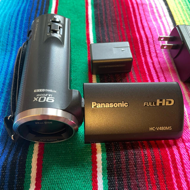 スマホ/家電/カメラPanasonic full HD ビデオカメラ　HC-V480MS
