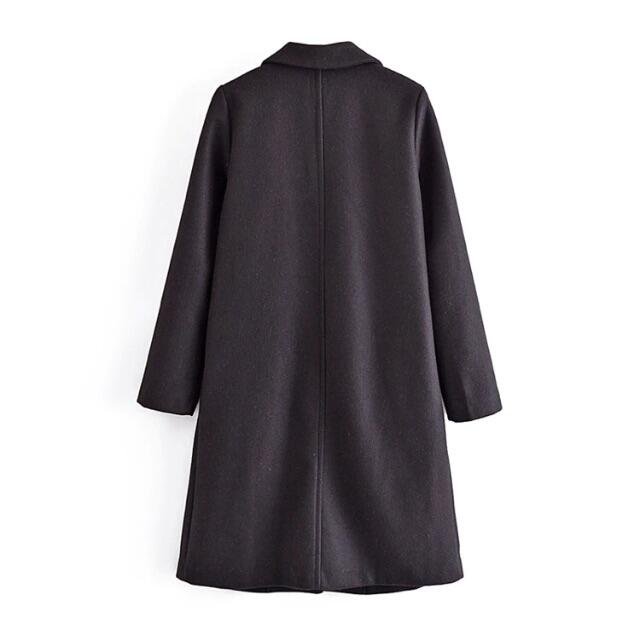 ZARA(ザラ)の🌰9月新作🌾5683◆black ブラック ベーシック コート レディースのジャケット/アウター(ニットコート)の商品写真