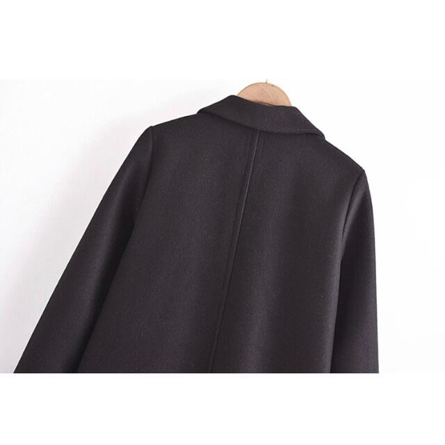 ZARA(ザラ)の🌰9月新作🌾5683◆black ブラック ベーシック コート レディースのジャケット/アウター(ニットコート)の商品写真