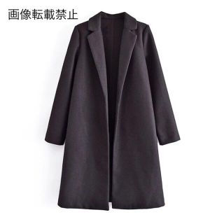 ザラ(ZARA)の🌰9月新作🌾5683◆black ブラック ベーシック コート(ニットコート)