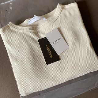 アパルトモンドゥーズィエムクラス(L'Appartement DEUXIEME CLASSE)のアパルトモン　Rib L/S T-SH ホワイトA(Tシャツ(長袖/七分))