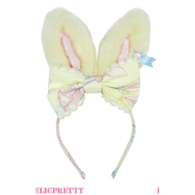 Angelic Pretty(アンジェリックプリティー)のmoco moco bunnys カチューシャ レディースのヘアアクセサリー(カチューシャ)の商品写真