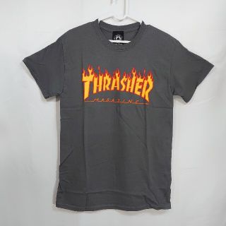 スラッシャー(THRASHER)の【S】THRASHER スラッシャー/半袖Tシャツ/フレームロゴプリント/グレー(Tシャツ/カットソー(半袖/袖なし))