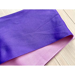 【モカ様専用】浴衣　帯　リバーシブル　紫　ピンク(浴衣帯)