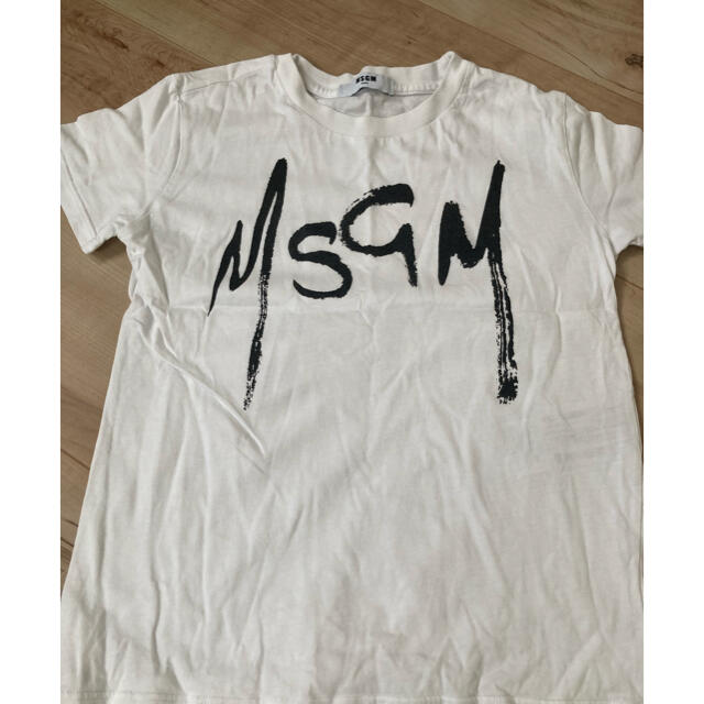 MSGM(エムエスジイエム)の2点セット　MSGM kids Tシャツ　白黒 キッズ/ベビー/マタニティのキッズ服男の子用(90cm~)(Tシャツ/カットソー)の商品写真